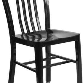 Flash Furniture Commercial Grade Indoor-Outdoometal Dining Chair - Heavy Duty Patio & Restaurant Seating