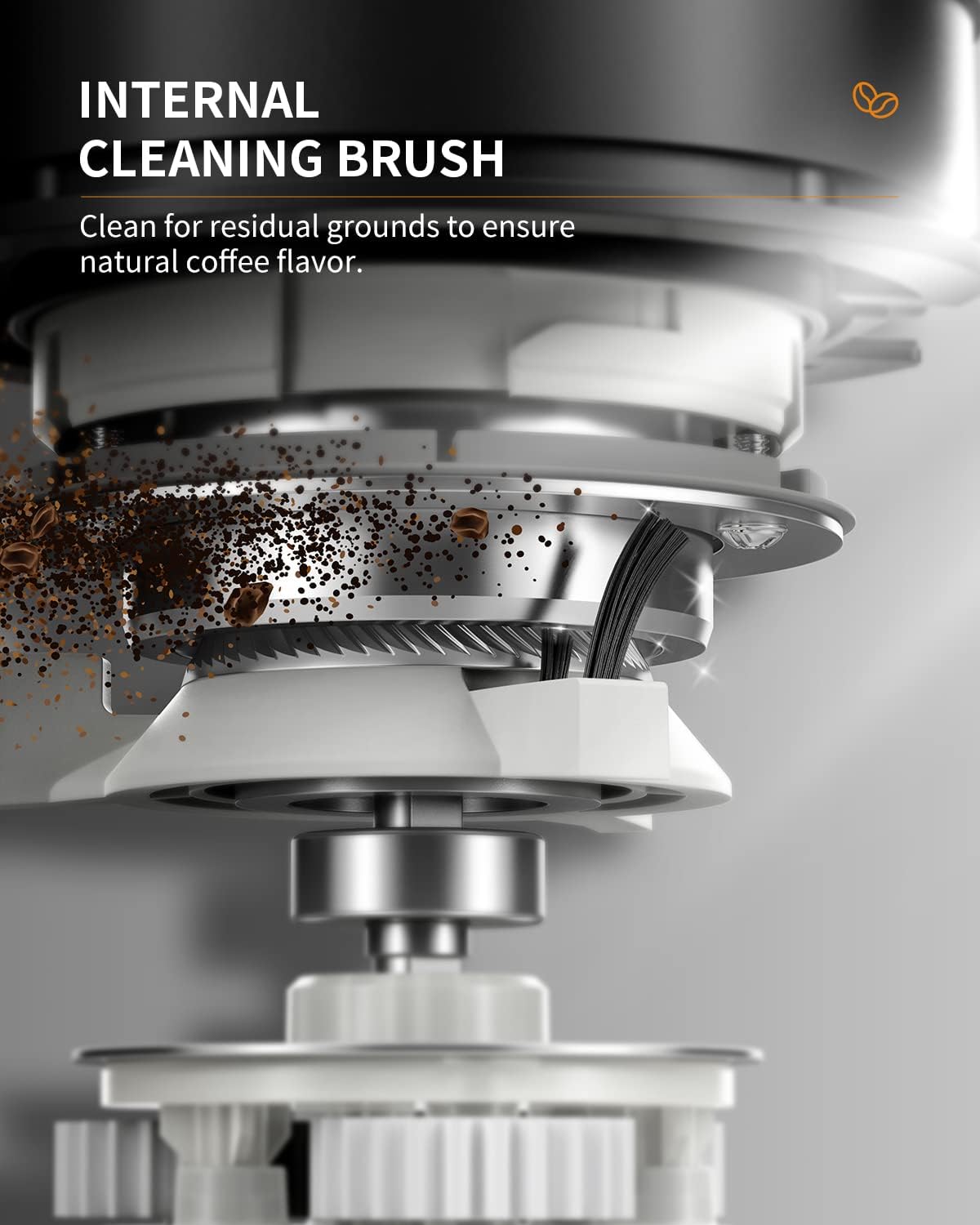 SHARDOR Conical Burr Coffee Grinder - 48 Precision Settings with Anti-Static Technology, Electric Espresso Grinder with Timer & Stainless Steel Burr for Drip & French Press