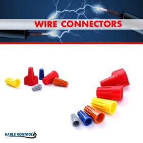 Kable Kontrol 100-Pack Yellow Twist-On Wire Connectors – Non-Winged Wire Nuts for Electrical Wiring (20-12 AWG)