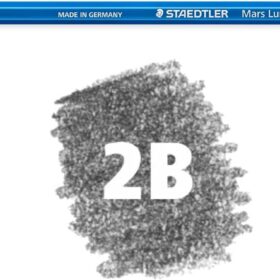 STAEDTLER Mars Lumograph 2B Premium Graphite Pencils (6 Count) – Professional Drawing, Sketching & Shading – Break-Resistant Super Bonded Lead – Made in Germany