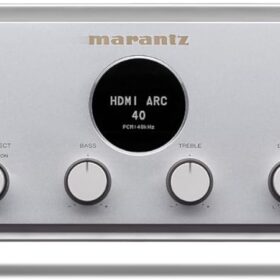 Marantz Model 40n Network Stereo Amplifier with HEOS Built-in, HDMI eARC, and MM Phono Stage – Premium Silver/Gold Finish
