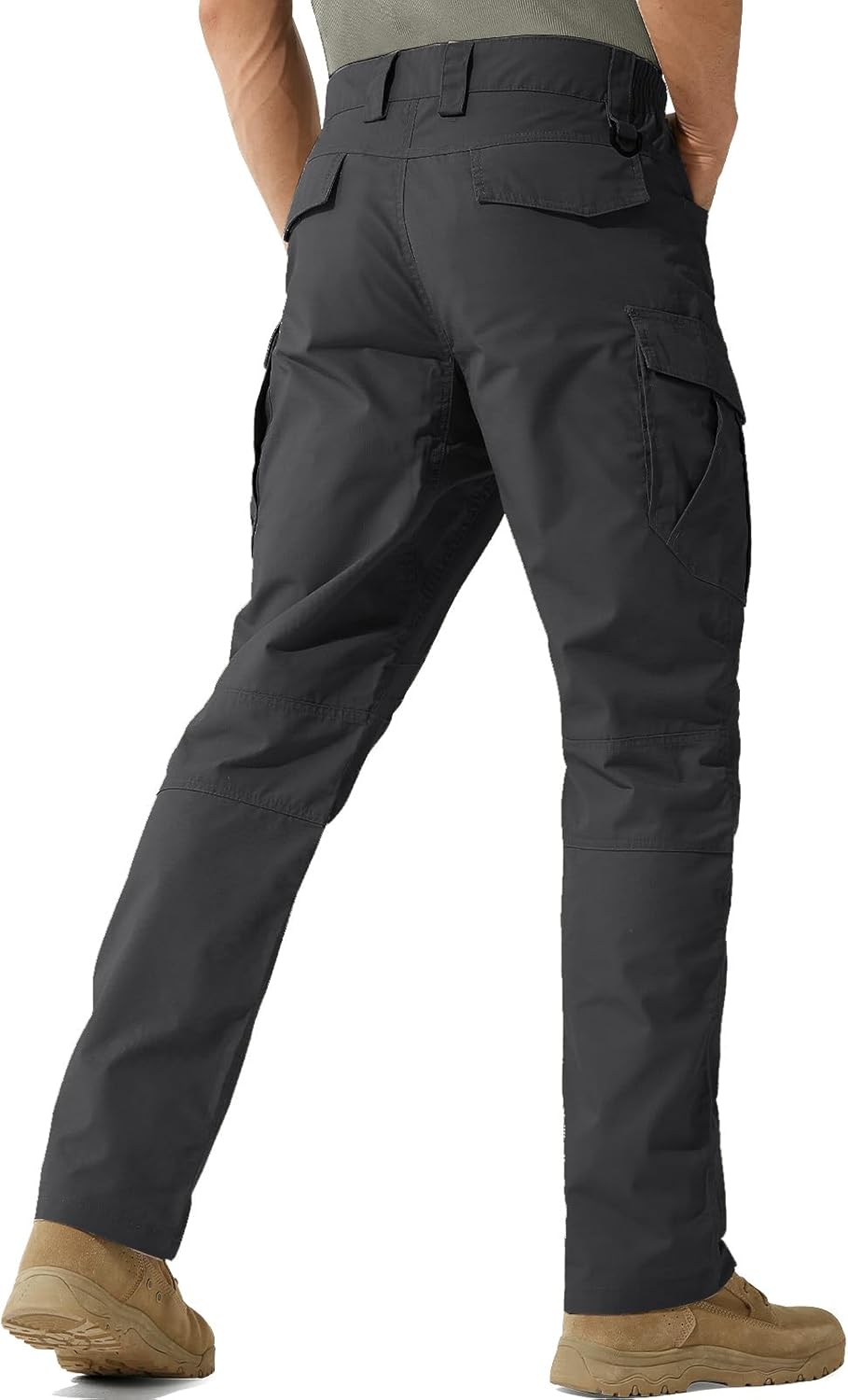 FREE SOLDIER Men's Tactical Ripstop Cargo Pants - Lightweight, Water-Resistant Work Hiking Trousers with Multi-Pockets
