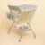 KARAOK Baby Changing Table with Wheels – Portable Diaper Station with 4-Level Height Adjustment, Storage Basket & Safety Straps (Light Grey)