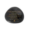 Valenti Engraved River Rock - 'You Are My Rock' Black Decorative Stone - Unique Romantic Gift for Valentine's Day, Weddings, Anniversaries & Birthdays