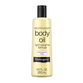 Neutrogena Light Sesame Formula Body Oil - Fragrance Free, Non-Greasy Moisturizer for Soft, Radiant Skin - 8.5 fl oz