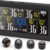 6-Wheel RV & Truck TPMS with 4in Solar LCD Display | Real-Time Tire Pressure Monitoring System Kit