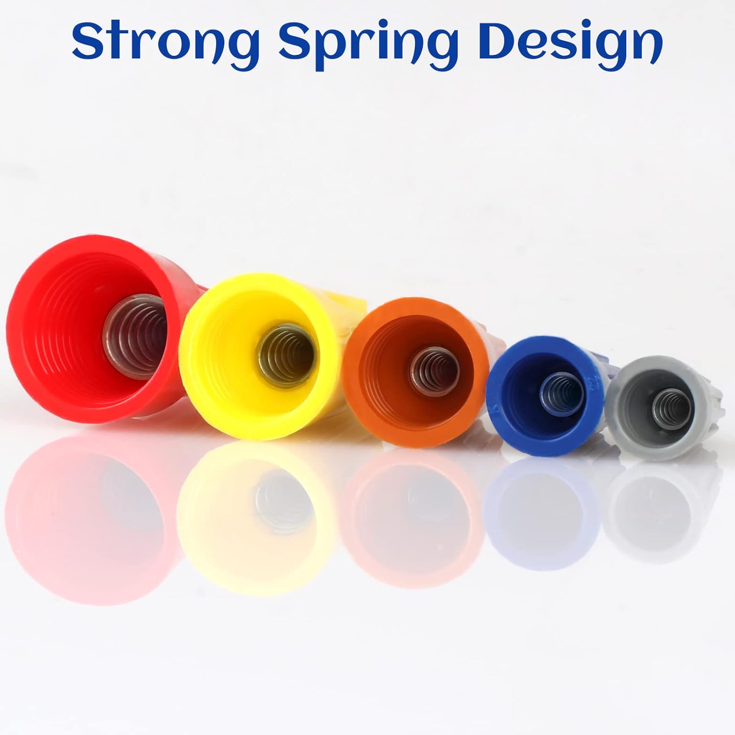 180 PCS Electrical Wire Connectors Kit – Assorted Color Twist-On Wire Nuts with Insulating Spring for Quick, Safe Wiring Connections