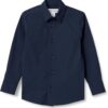 Amazon Essentials Boys' Long Sleeve Uniform Dress Shirt - Wrinkle-Resistant Formal Wear for School & Special Occasions
