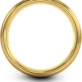 Tungsten Carbide Wedding Band Ring - 8mm Lighthouse Ocean Wave Design - Comfort Fit for Men & Women - Available in Brushed Black, Silver, Blue, Rose, or Yellow Gold