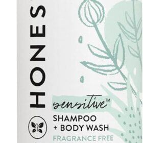 The Honest Company 2-in-1 Shampoo & Body Wash for Sensitive Skin – Tear-Free, Hypoallergenic, Naturally Derived Formula – 10 fl oz