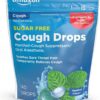 Amazon Basic Care Sugar Free Menthol Cough Drops - 140 Count Bag for Sore Throat Relief & Diabetic Support