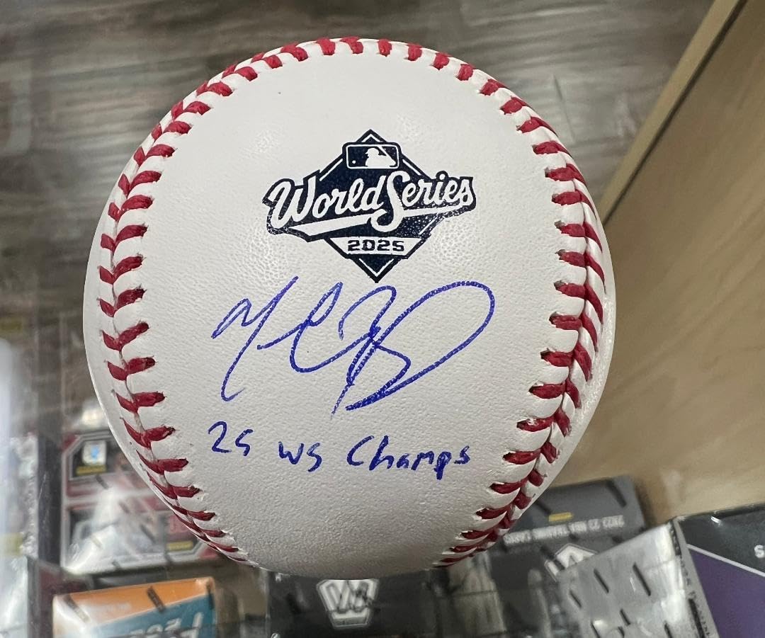 Mookie Betts Authentic Hand-Signed Official 2025 World Series Baseball - JSA Certified Collectible