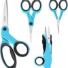 Asdirne Premium Sewing Scissors Bundle – 4-Piece Sharp Fabric Cutting Set with Detail Shears, Embroidery Scissors & Thread Snips for Quilting, Dressmaking, and Crafts