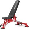 YOLEO Commercial Adjustable Weight Bench - Heavy Duty 2315LBS Capacity Weight Bench for Full Body Workout | 7-Position Backrest & 3-Position Seat for Flat, Incline, Decline Press | 2.4'' Thick Pad (Black/Red)
