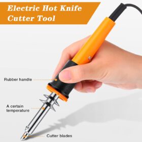 30-Piece Professional Hot Knife Cutter Kit – 16 Blades, 2 Brass Tips & Dual Stands for Foam, Wood, Stencils & Crafts