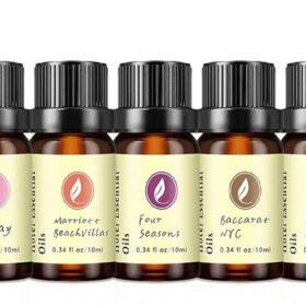 Luxury Hotel Fragrance Oil Gift Set – 5-Star Scented Oils for Diffusers (Westin White Tea, My Way & Baccarat) – IFRA Compliant & Pet Friendly – 10ml Amber Bottles