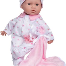 JC Toys La Baby 11-Inch Caucasian Soft Body Baby Doll | Washable & Durable with Removable Pink Outfit, Hat & Blanket | Safe for Ages 12 Months+