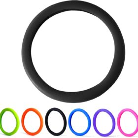 Premium Anti-Slip Silicone Steering Wheel Cover – All-Weather Shock-Absorbing Grip for 14-16 Inch Wheels – Universal Anti-Fade Interior Upgrade