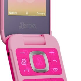 HMD Barbie Flip Phone Unlocked KaiOS Feature Phone - Power Pink (US Version)