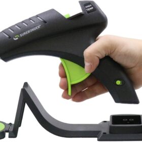 Surebonder CL-800F Specialty Series Cordless Hot Glue Gun – 60W High Temp for Wood, Metal & Leather
