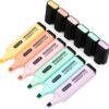 ZEYAR Pastel Highlighters (6 Pack) – Chisel Tip Macaron Marker Pens, Quick-Dry, AP Certified Non-Toxic for Journaling, Studying, and Art