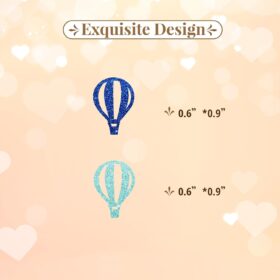 120pcs Blue Hot Air Balloon Confetti - Glitter 'Up & Away' Table Scatters for Boy's First Birthday, Baby Shower, & Travel Themed Party Decorations