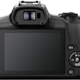 Canon EOS R100 Mirrorless Camera Bundle with RF-S 18-45mm & RF 75-300mm Lenses | 24.2MP APS-C, 4K Video, Dual Pixel AF, Includes 64GB Card & Bag