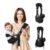 Ergonomic Baby Sling Carrier with Safety Harness – Lightweight Hip Seat for Toddlers 25-60lbs (Black)