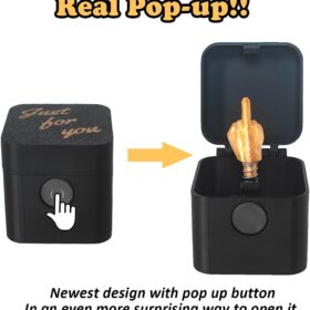 NeoJoy Pop-Up Finger in a Box – Hilarious Gag Gift, White Elephant & Secret Santa Joke Toy for Adults & Kids