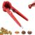 Heavy Duty Ergonomic Nutcracker – Durable Aluminum Alloy Walnut, Pecan, and Chestnut Opener with Non-Slip Grip Handle