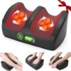 Cordless Shiatsu Foot & Calf Massager with Heat - Rechargeable Deep Tissue Electric Massage Machine for Plantar Fasciitis & Pain Relief