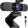 EMEET C960 1080P HD Webcam with Dual Microphone, Plug & Play USB Web Camera with Privacy Cover, Low-Light Correction, Wide 90° View for PC, Laptop, Desktop, and Conferencing