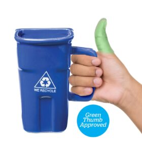 BigMouth Inc The Recycle Bin Coffee Mug - 12oz Funny Ceramic Novelty Gag Gift Cup for Office, Coworkers & Home Desk