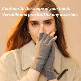 SayWow Women's Thermal Winter Office Gloves – Soft Fleece Fingerless Hand Warmers for Typing and Touchscreen Use