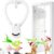 Catnzon Automatic Interactive Cat Toy - USB Rechargeable Hanging Bird Feather Wand with Universal Clip for Indoor Kittens & Adult Cats