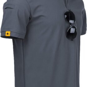 ZITY Men's Tactical Polo Shirt – Short Sleeve Performance Golf Athletic T-Shirt with Quick-Dry Collar