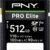 PNY PRO Elite 512GB SDXC Memory Card - Up to 100MB/s, UHS-I, U3, V30, 4K UHD & Full HD Video Support for DSLR & Mirrorless Cameras