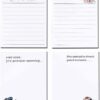 DUGUTUL Funny Novelty Memo Pads – 4-Pack Humorous Office Sticky Notes, 200 Sheets Total (Coworker Gifts for Women, Men & Bosses)