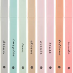 DIVERSEBEE Bible Highlighters - 8 Pack No Bleed & Quick Dry Soft Chisel Tip Markers, Boho Aesthetic Journaling Supplies for Office, School & Planner Accessories