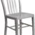 Flash Furniture Commercial Grade Silver Metal Indoor-Outdoor Stack Chair