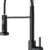 FORIOUS Commercial Spring Kitchen Faucet – Stainless Steel Pull Down Sprayer with Single Handle for Laundry, Bar, and Farmhouse Sinks