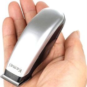 KEMEI Professional Cordless Mini Hair Trimmer - Portable Stainless Steel Clipper for Beards, Mustaches, and Precise Haircuts