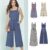 New Look 6446 Misses' Sewing Pattern - Convertible Cropped Jumpsuit & Mini/Maxi Dress with Ties (Sizes AA 6-18)