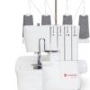SINGER S14-78 Serger Overlock Machine with 2-3-4 Thread Capability, 1200 SPM, Color Coded Lay-in Threading & Differential Feed, White