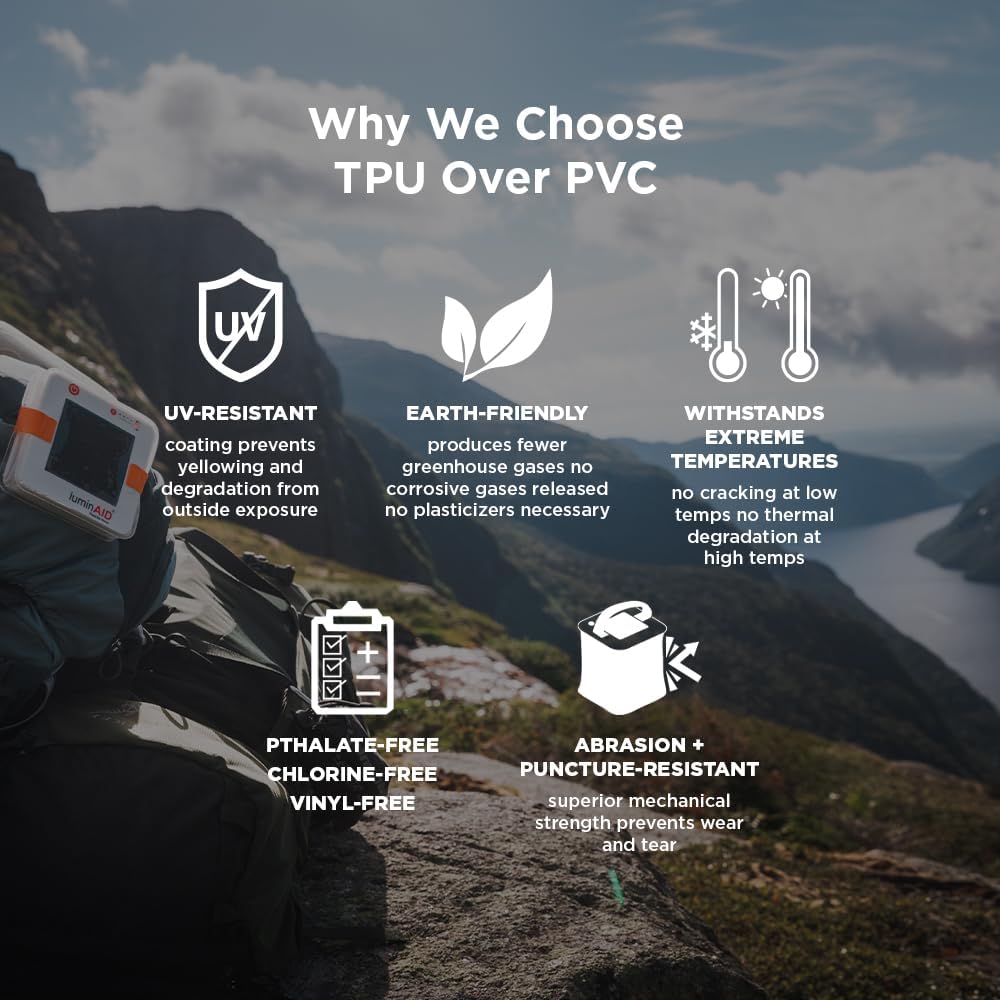 LuminAID Max 2-in-1 Solar Camping Lantern & Phone Charger – 200 Lumen Rechargeable LED Light, Waterproof Emergency Power Bank for Hiking, Hurricanes & Survival Kits