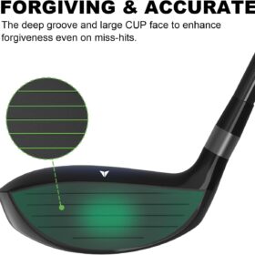 MAZEL Rescue Hybrid Golf Clubs for Men – Replace Long Irons with High Launch, Forgiving Design (Right Handed, 2-PW Available)