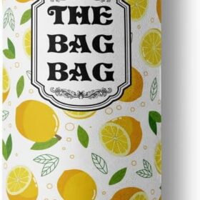 Lemon Decor Grocery Bag Dispenser - Wall Mount Plastic Bag Storage Organizer for Kitchen, Pantry, & Garage - Compact Reusable Saver Holder