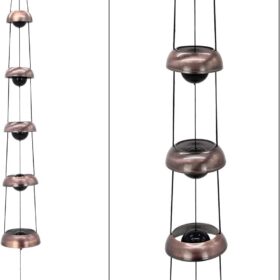 Handcrafted Copper Temple Wind Chime – Large Feng Shui Outdoor Decor for Home & Garden