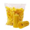 Fidioto 100-Pack SP4 Yellow Electrical Wire Connectors – Spring Insert Twist Wire Nuts for 18-12 AWG Wire