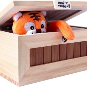 Useless Box with Attitude - Electronic Desktop Toy & Practical Joke Gift